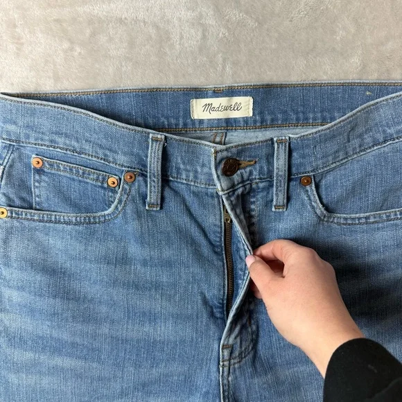 Madewell The Perfect Vintage Jean Distressed Raw Hem Size 28 - Picture 2 of 9